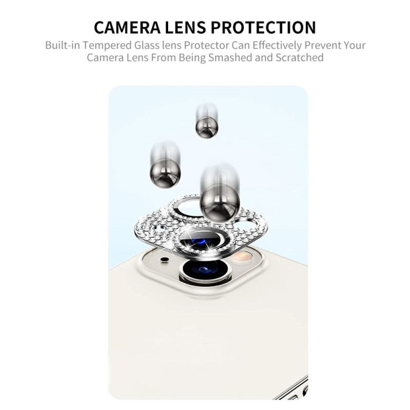 Lentilles de Protection pour Caméra iPhone 14 et 14 Plus Strass