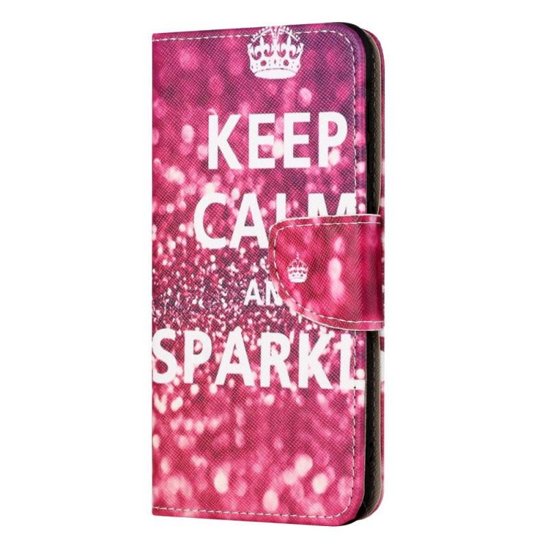 Housse iPhone 15 Plus Keep Calm and Sparkle