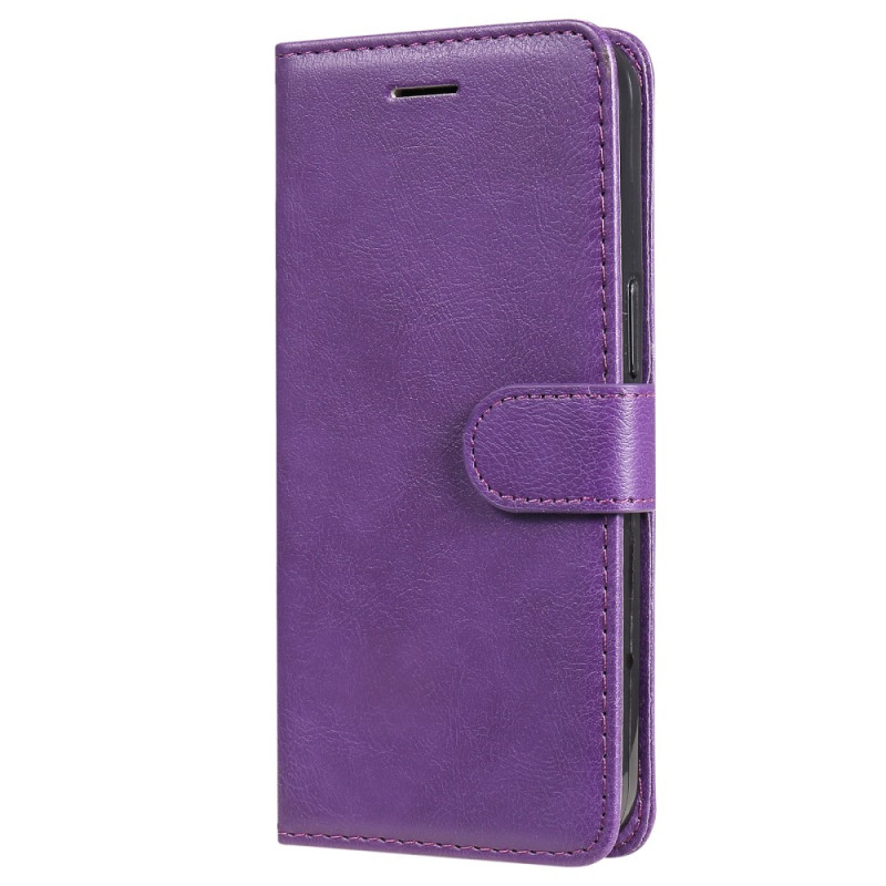 Housse iPhone 15 Plus Simili Cuir Uni à Lanière
