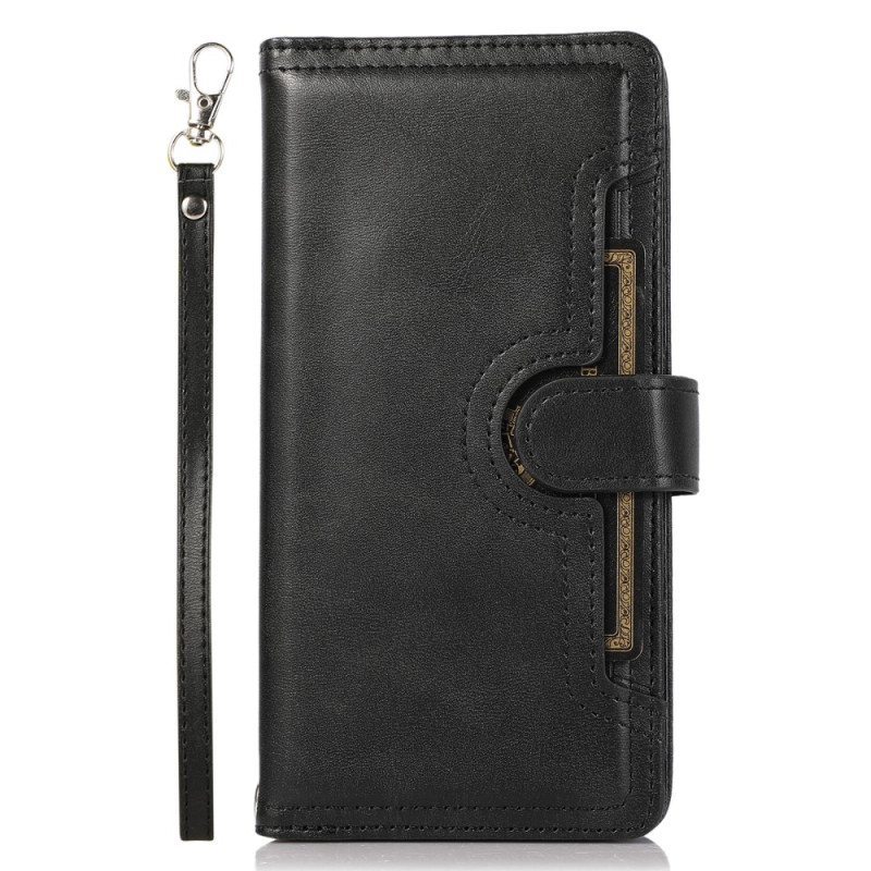 Housse iPhone 15 Cuir Fendu Multi-Cartes