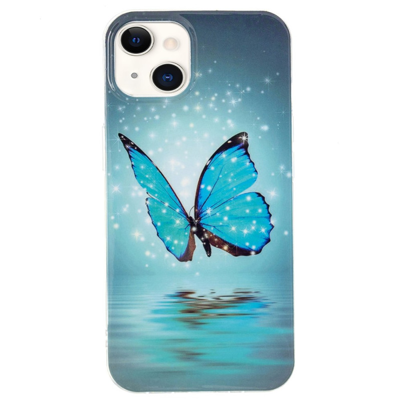 Coque iPhone 15 Plus Fluorescente Papillons