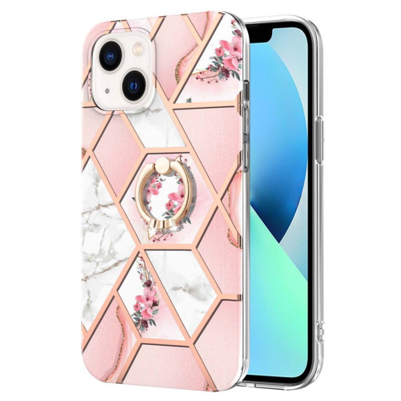 Coque iPhone 15 Plus Fleurs Anneau-Support