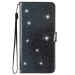 Housse iPhone 15 Plus Effet Paillettes à Lanière Housse iPhone 15 Plus Effet Paillettes à Lanière