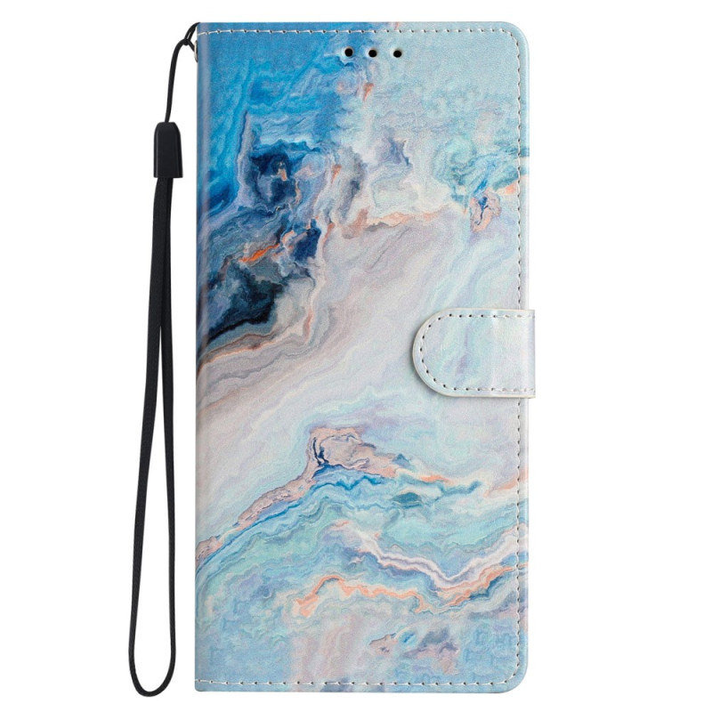 Housse iPhone 15 Pro Marbre Coloré à Lanière