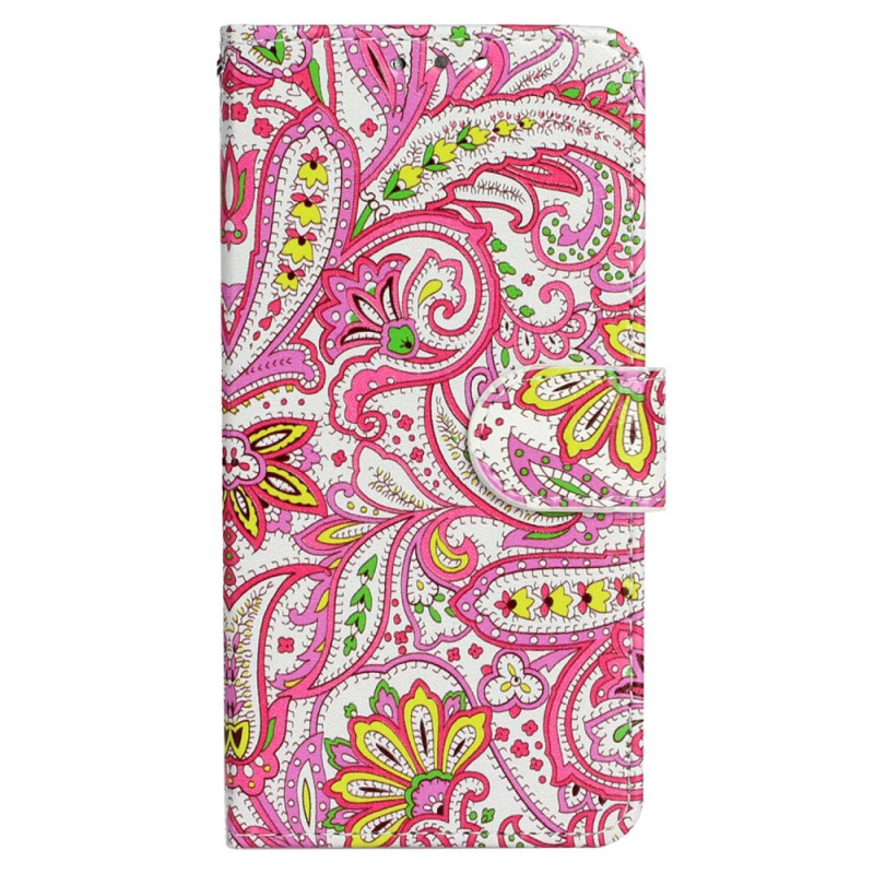 Housse iPhone 15 Pro Motif Coloré à Lanière Housse iPhone 15 Pro Motif Coloré à Lanière