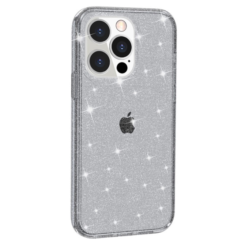 Coque iPhone 15 Pro Translucide Paillettes