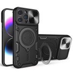 Coque iPhone 15 Pro Anneau-Support et Volet pour Appareil Photos Coque iPhone 15 Pro Anneau-Support et Volet pour Appareil Photos