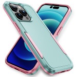Coque iPhone 15 Pro Effet Métal Bicolore