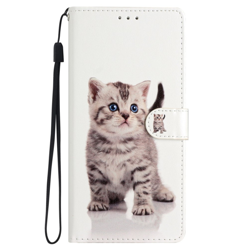 Housse iPhone 15 Pro Max Petit Chaton à Lanière