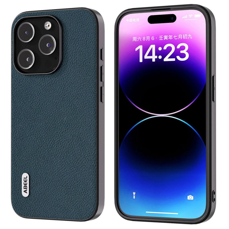 Coque iPhone 15 Pro Max Vrai Cuir ABEEL