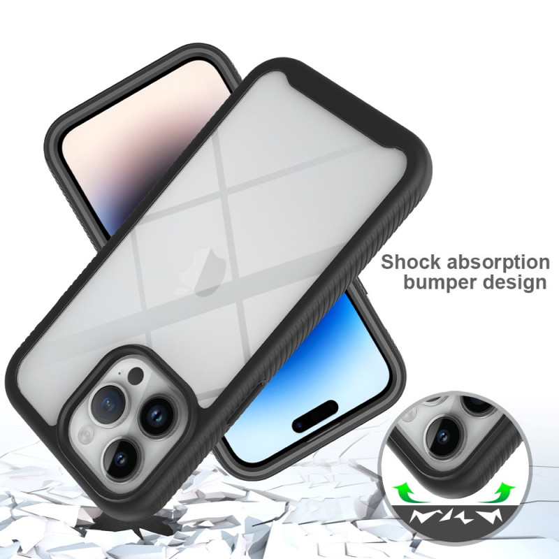 Coque iPhone 15 Pro Max + 2x [Verre Trempé Protection écran], Antichoc  Bumper avec Coins Renforcés Transparante - New&Teck