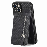 Coque iPhone 15 Fibre Carbone Porte-Cartes Support Coque iPhone 15 Fibre Carbone Porte-Cartes Support