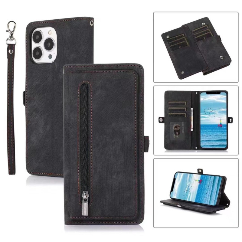 Housse iPhone 15 Pochette Frontale et Lanière Housse iPhone 15 Pochette Frontale et Lanière