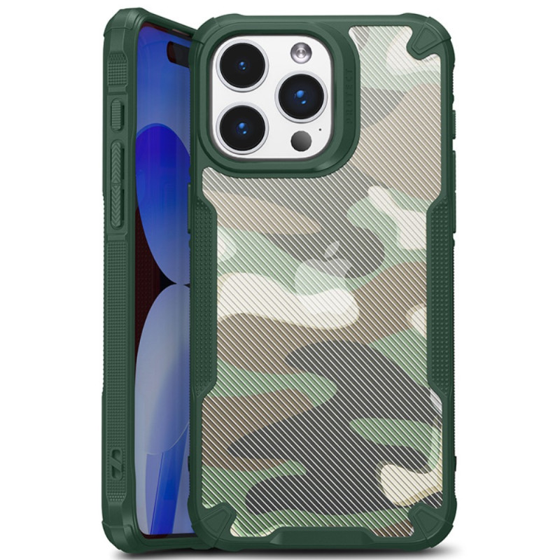 Coque iPhone 15 Plus Renforcée Camouflage