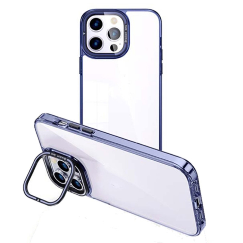 Coque iPhone 15 Pro Transparente Cadre-Support