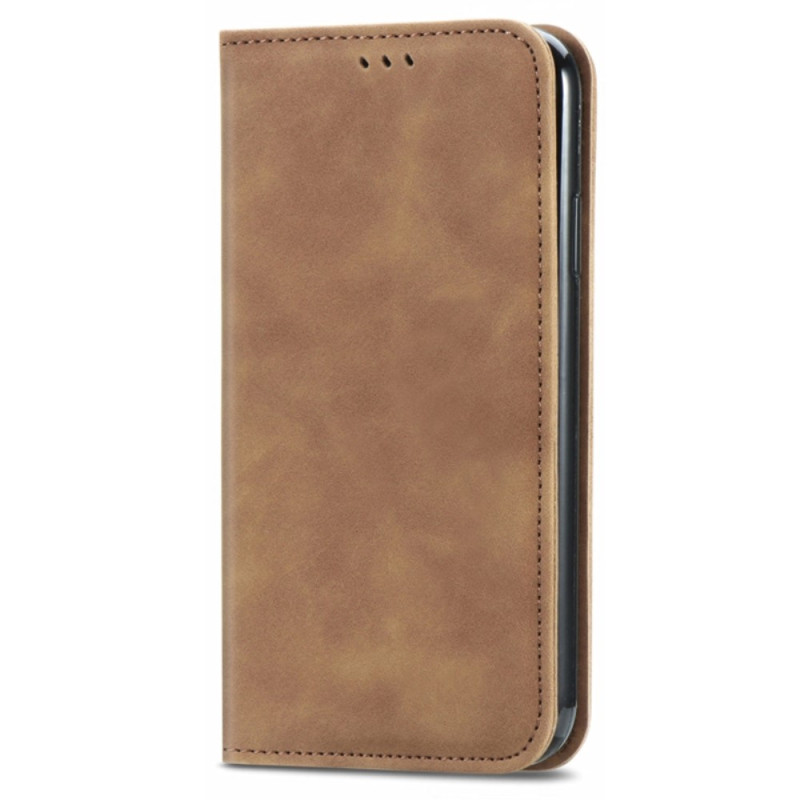 Flip Cover iPhone 15 Pro Max Effet Cuir Rétro Flip Cover iPhone 15 Pro Max Effet Cuir Rétro