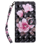 Housse Google Pixel 8 Fleurs Roses à Lanière Housse Google Pixel 8 Fleurs Roses à Lanière