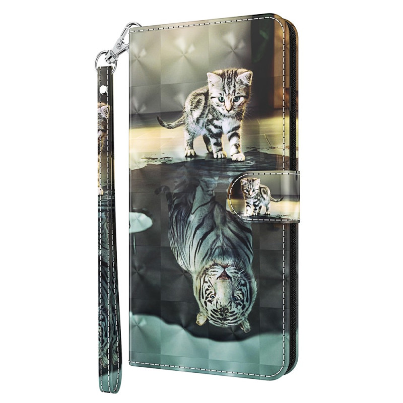 Housse Google Pixel 8 Pro Rêve de Chaton à lanière Housse Google Pixel 8 Pro Rêve de Chaton à lanière
