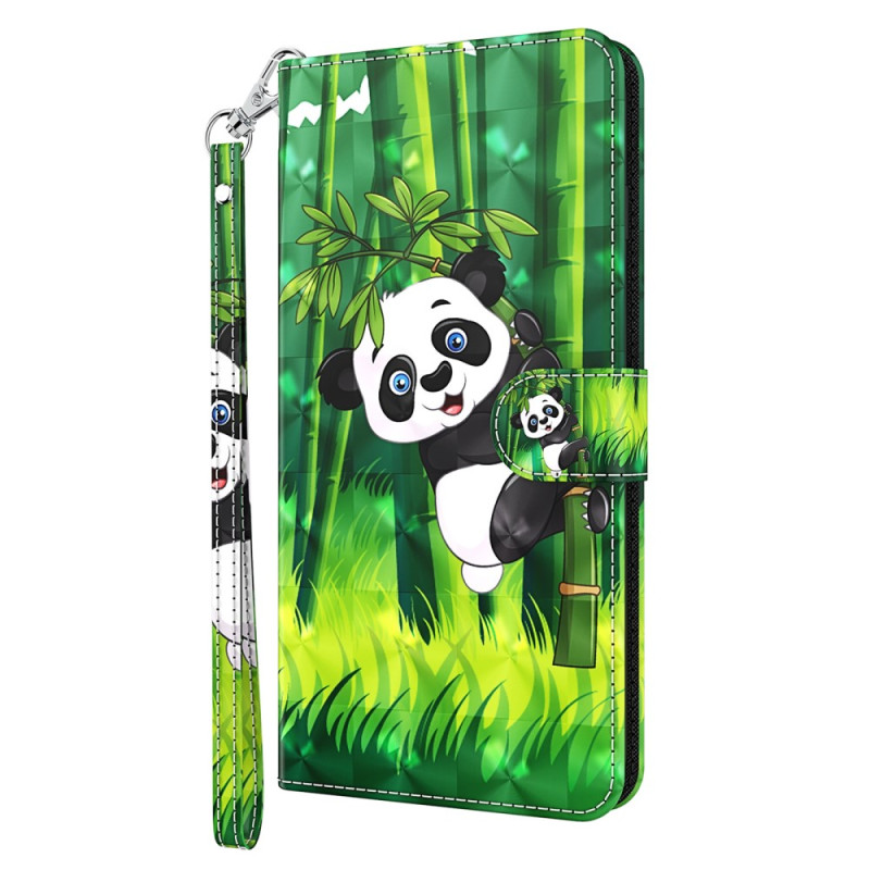 Housse Google Pixel 8 Pro Panda Bambou à lanière