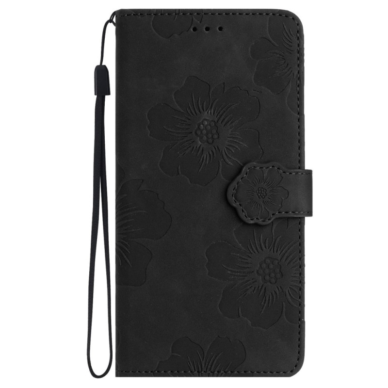 Housse Google Pixel 8 Pro Fleurs avec Lanière