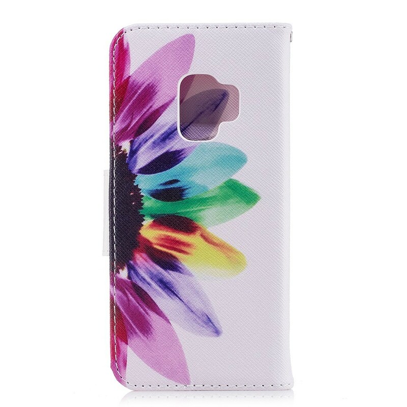 Housse Samsung Galaxy S9 Fleur Aquarelle