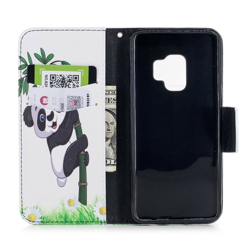 Housse Samsung Galaxy S9 Panda Sur Le Bambou