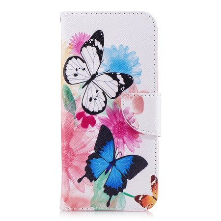 Housse Samsung Galaxy S9 Plus Papillons et Fleurs Peints