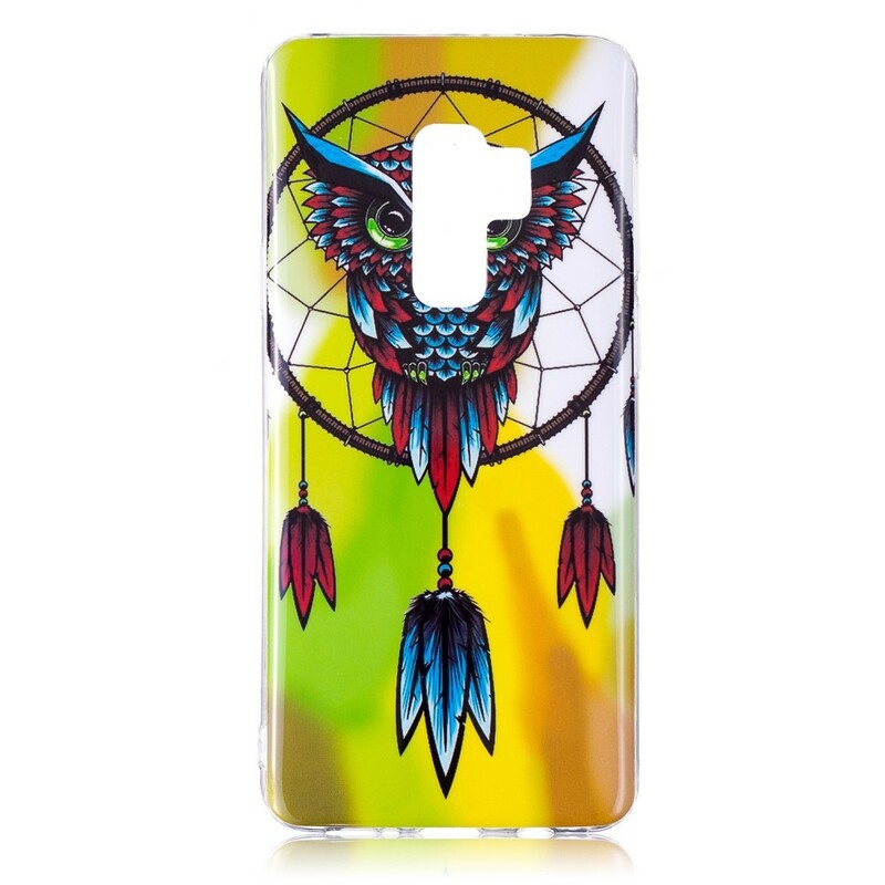 Coque Samsung Galaxy S9 Attrape Rêves Hibou Fluorescente