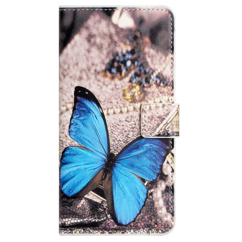 Housse Samsung Galaxy S23 FE Papillon Bleu