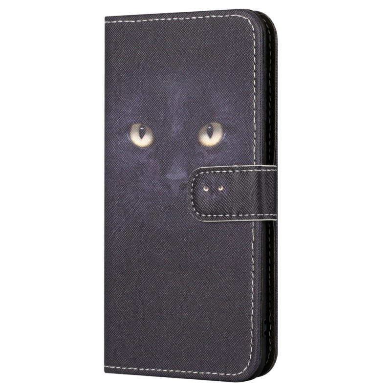 Housse Samsung Galaxy S23 FE Chat Noir à Lanière