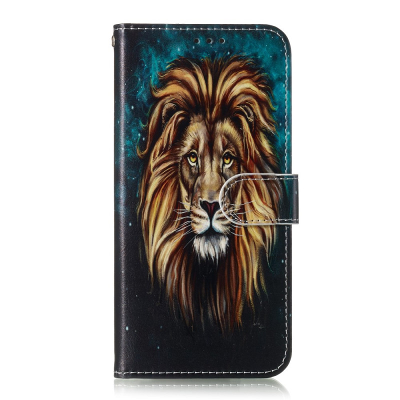 Housse Samsung Galaxy S23 FE Lion à Lanière