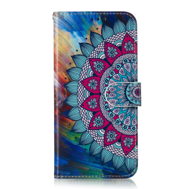 Housse Samsung Galaxy S23 FE Mandala Coloré à Lanière