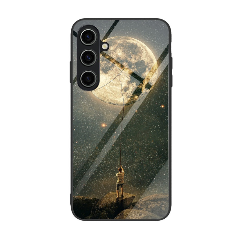 Coque Samsung Galaxy S23 FE Verre Trempé l'Homme à la Lune