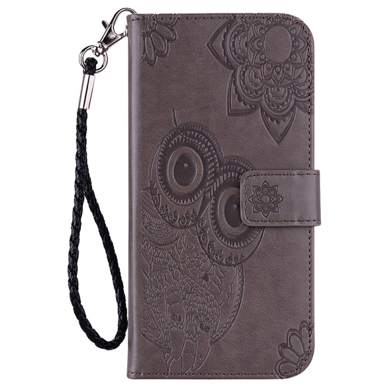 Housse Samsung Galaxy S23 FE Hibou Mandala et Lanière