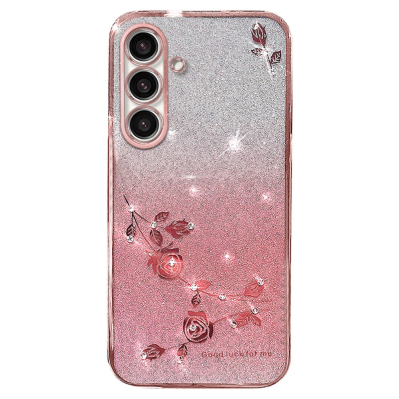 Coque Samsung Galaxy S23 FE Paillettes Roses