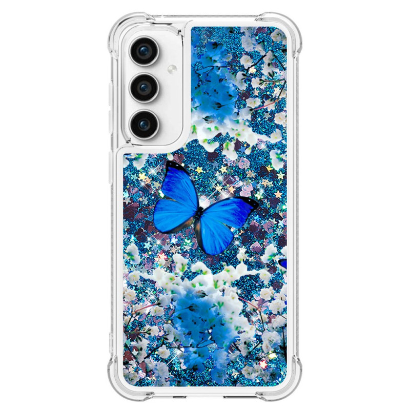 Coque Samsung Galaxy S23 FE Paillettes Papillons