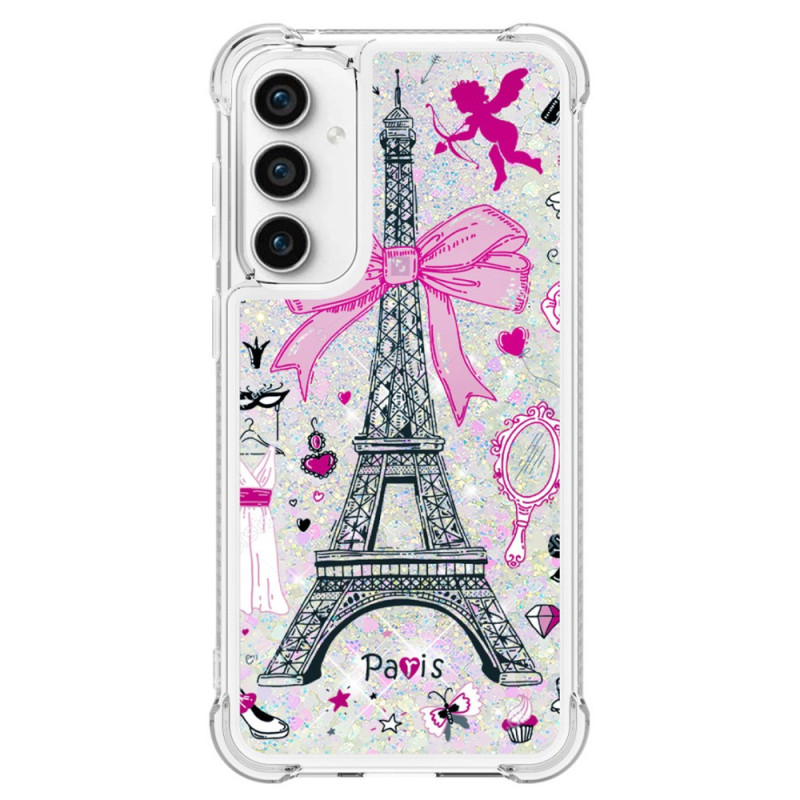 Coque Samsung Galaxy S23 FE Paillettes Tour Eiffel