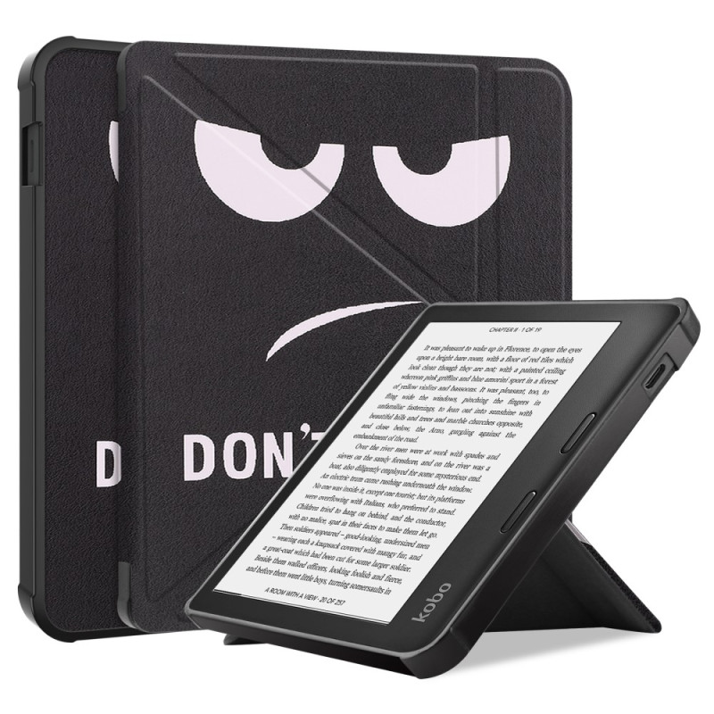 Smart Case Kobo Libra 2 Origami Don't Touch Me