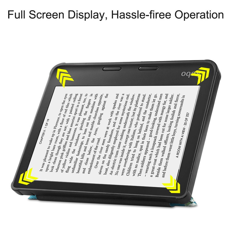Étui Rotatif 360° Magnétique Pour Kobo Libra 2 (2021) - Support Réglable, Dos Transparent, Mise En Veille Automatique