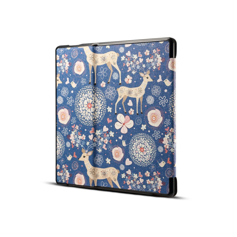 Étui Kindle Oasis 3 Cerfs et Fleurs - Ma Coque