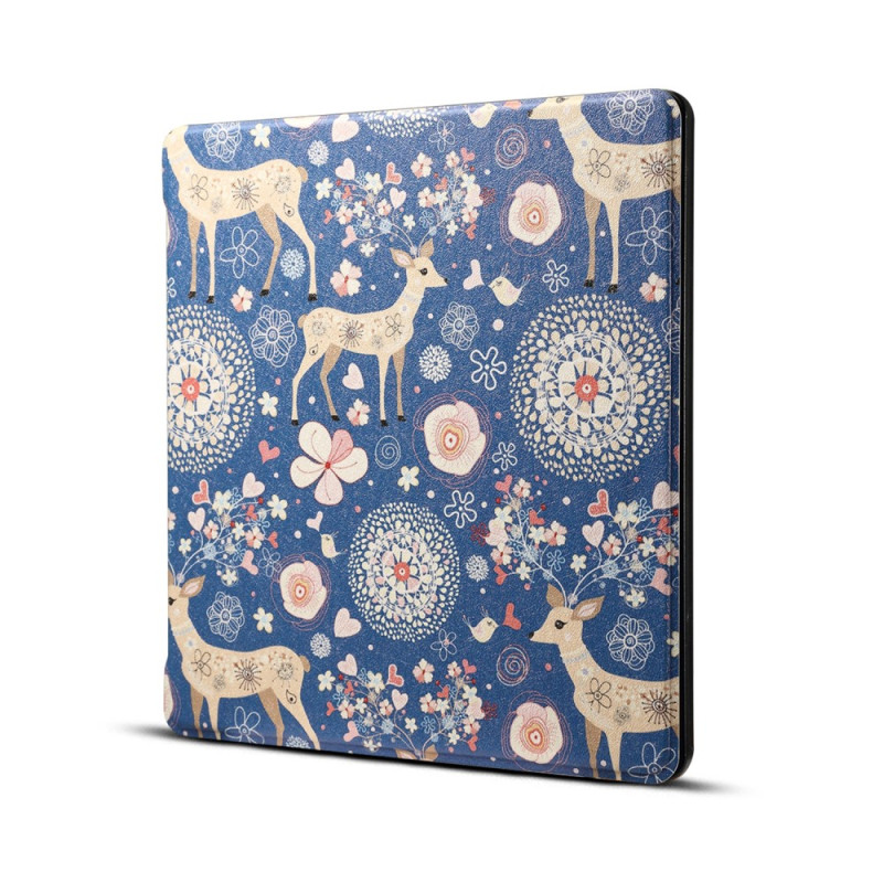 Étui Kindle Oasis 3 Cerfs et Fleurs - Ma Coque