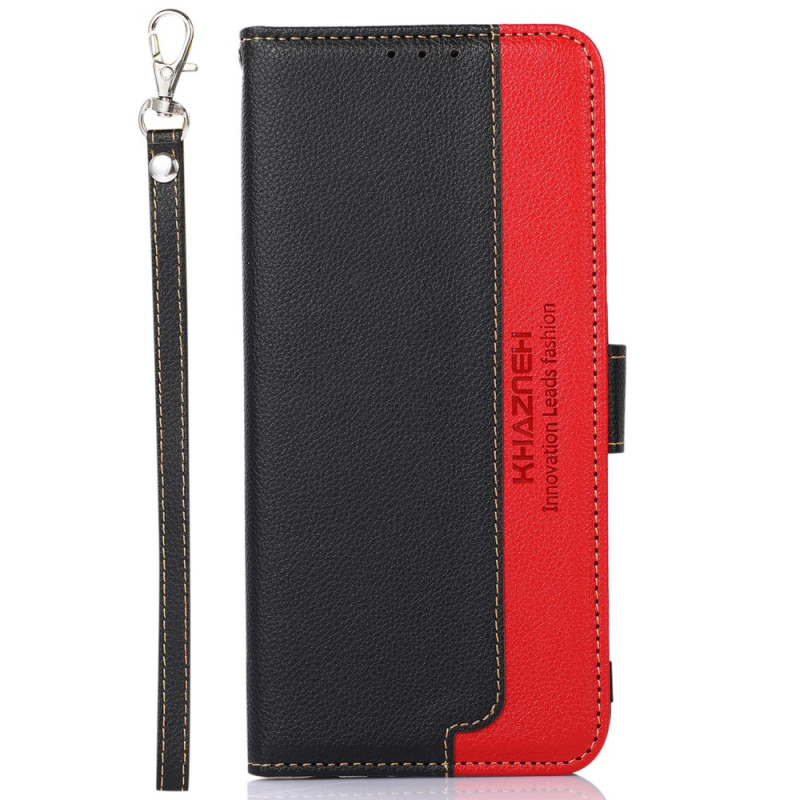 Housse Samsung Galaxy S23 FE Style Litchi RFID KHAZNEH