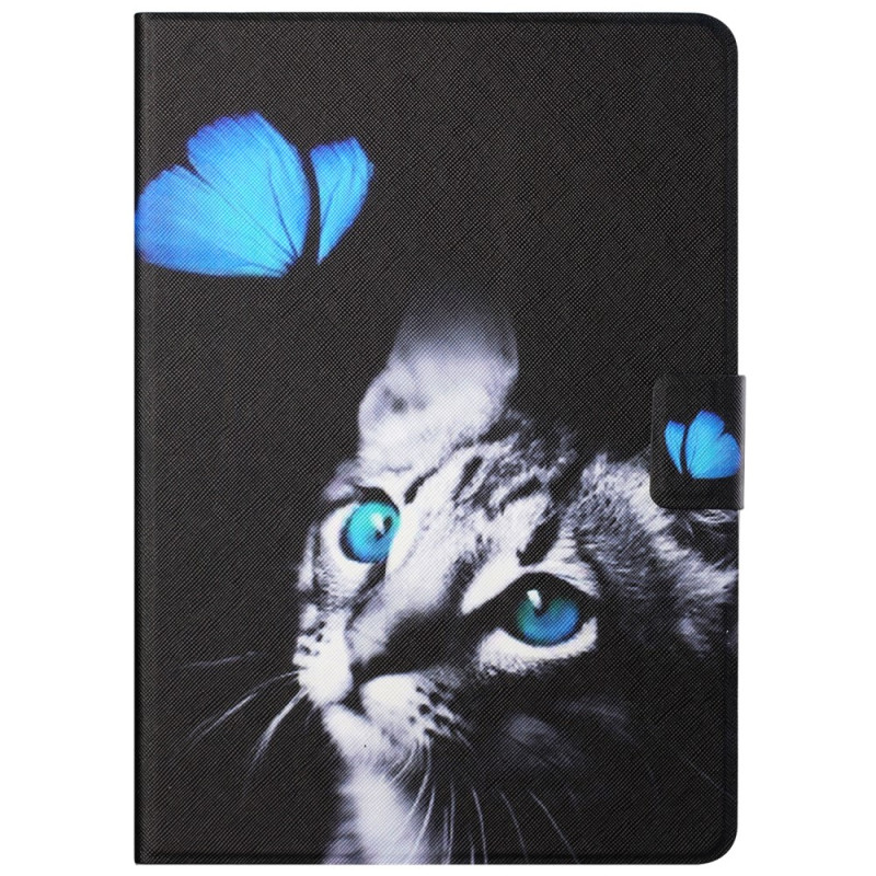 Housse Kindle Paperwhite 5 (2021) Papillon et chat