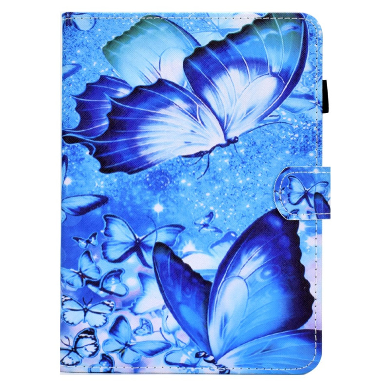 Housse Kindle Paperwhite 5 (2021) Papillons Bleus