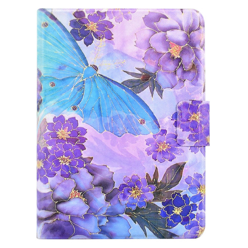 Housse Kindle Paperwhite 5 (2021) Papillon et Pivoines