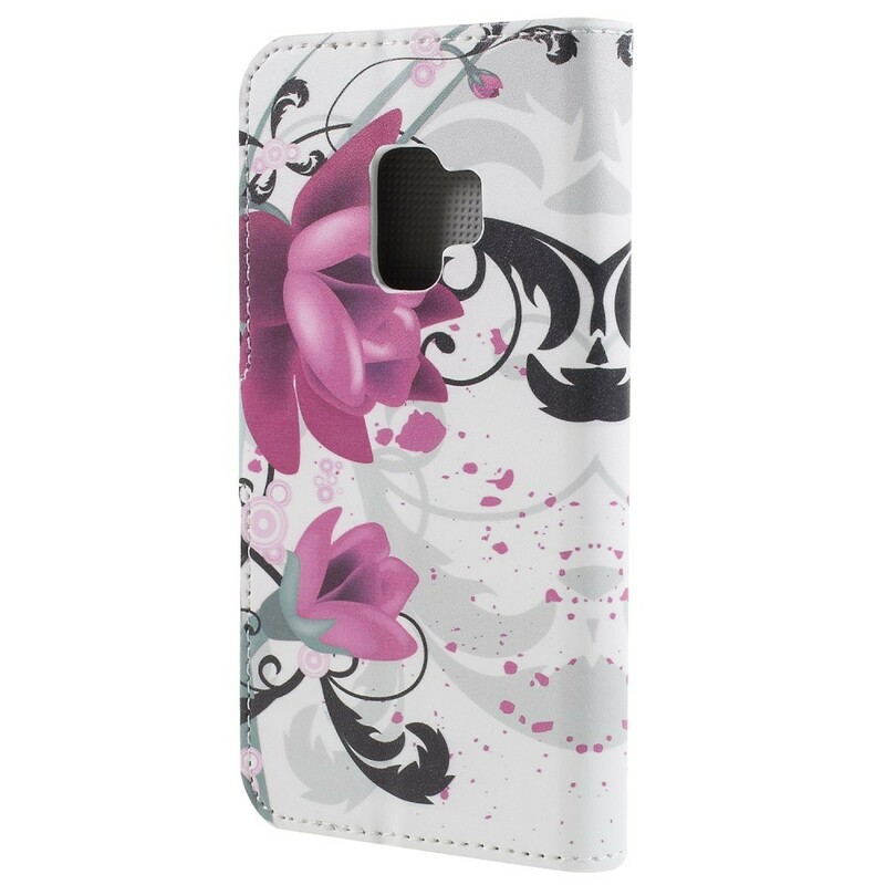 Housse Samsung Galaxy S9 Papillons et Fleurs