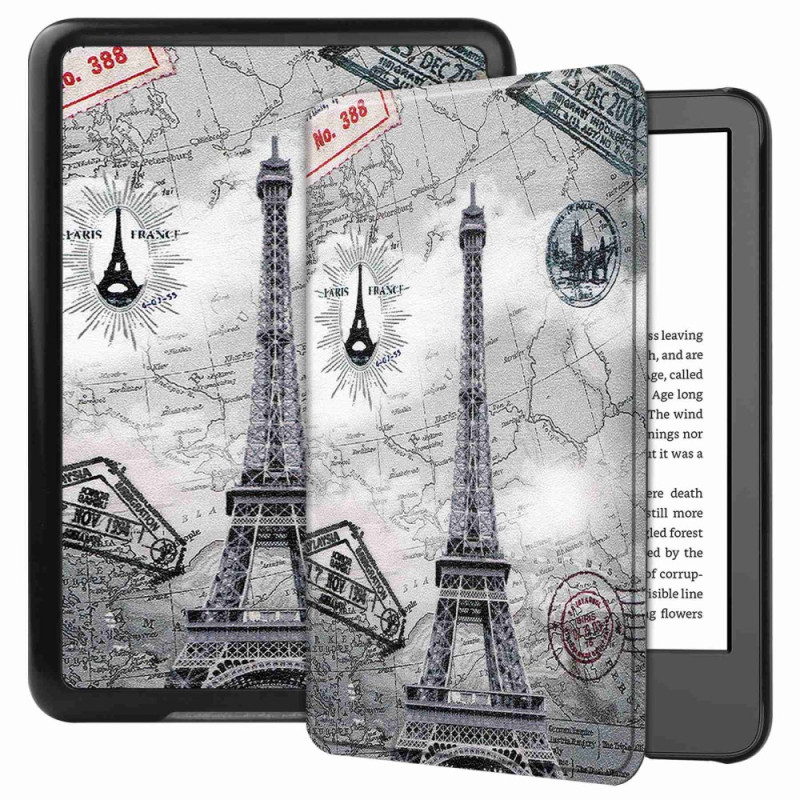 Étui Kindle 11 (2022) Tour Eiffel Vintage