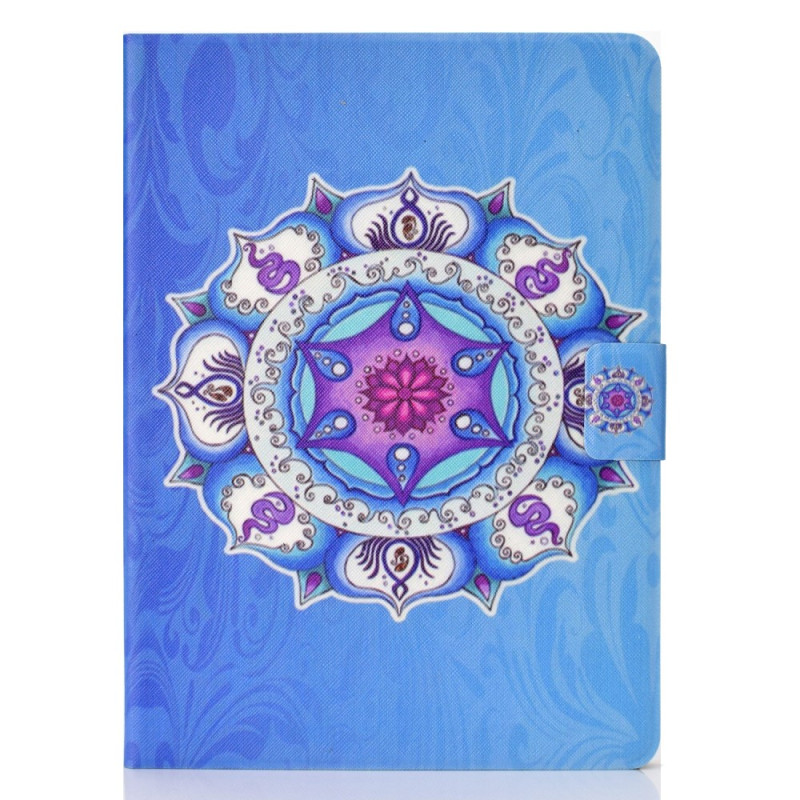 Housse Kindle 11 (2022) Mandala sur Fond Bleu