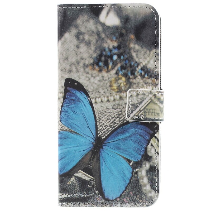 Housse Samsung Galaxy S9 Papillon Bleu