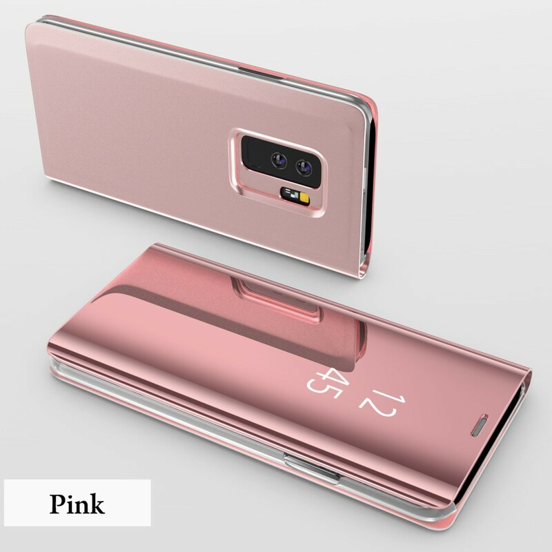 View Cover Samsung Galaxy S9 Miroir et Effet Cuir